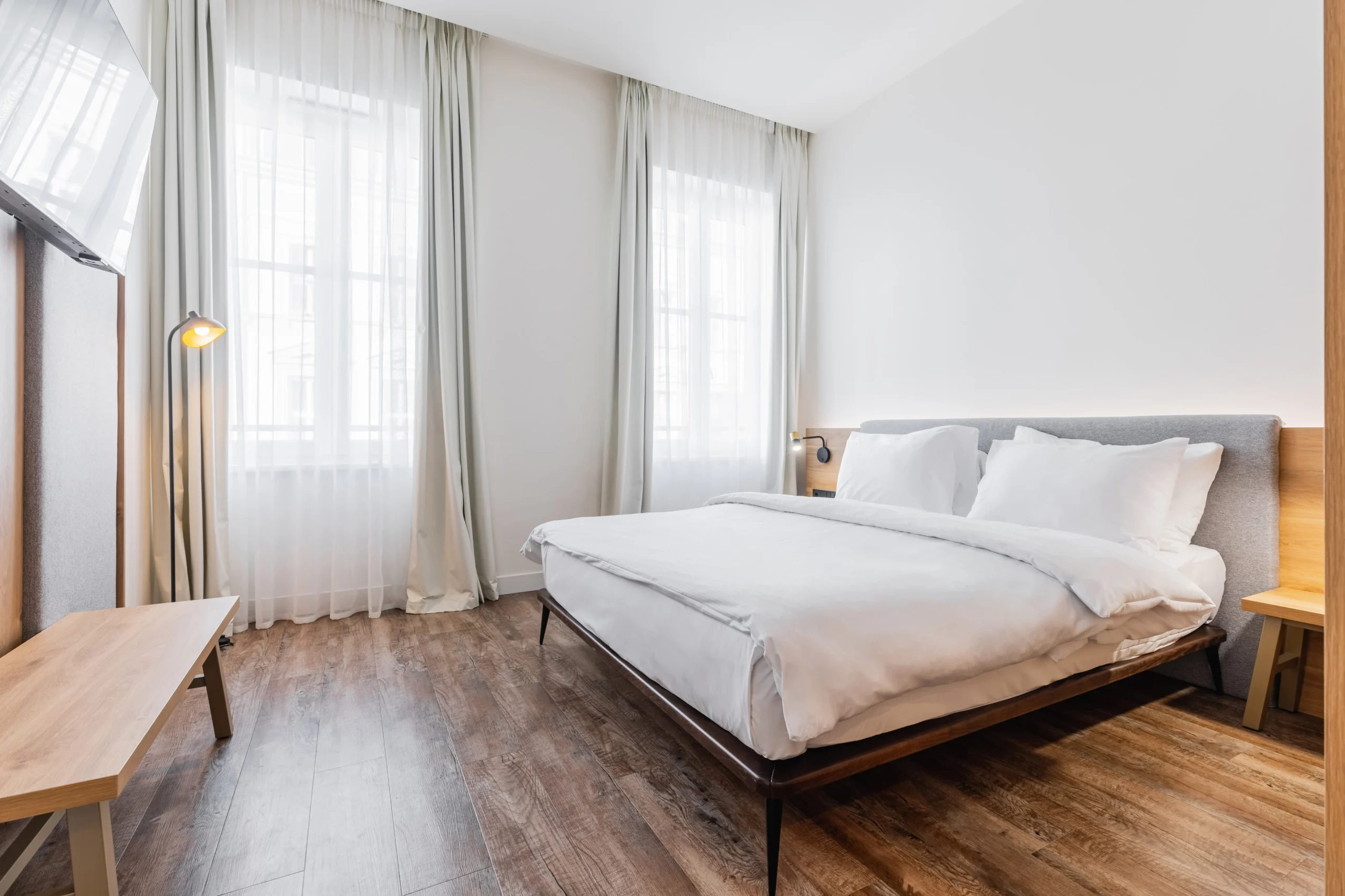 Fortyplusone hotel in Vienna double bedroom