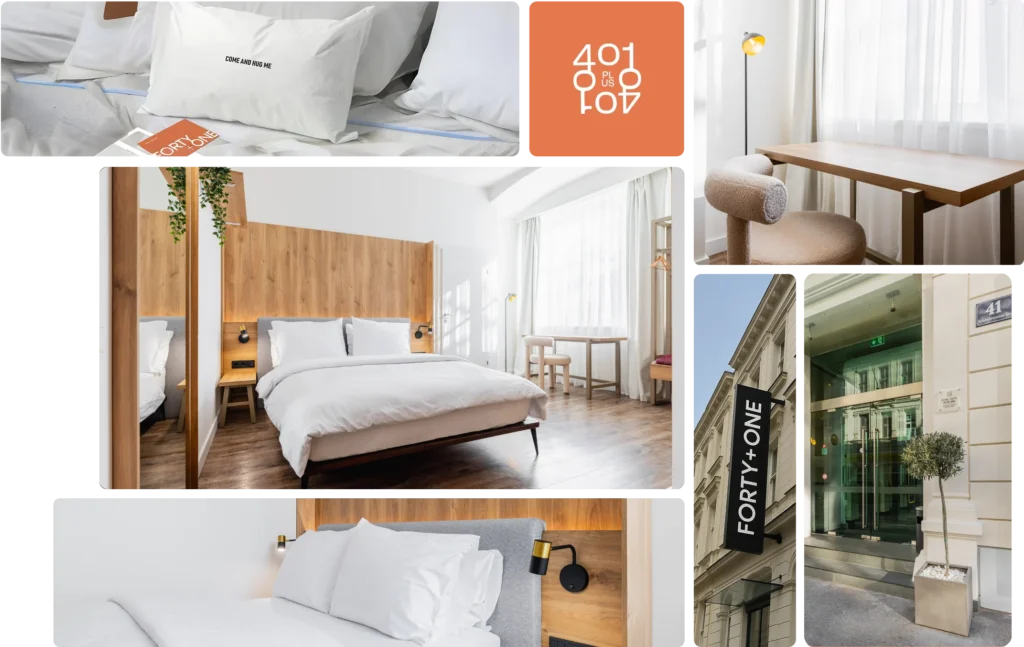 fortyplusone modern hotel in Vienna