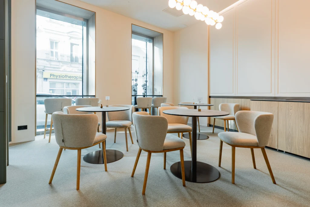modern meeting area in Vienna hotel close to city center